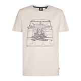 Tee-shirt imprimé à manches courtes - Beige - PETROL INDUSTRIES HOMME