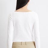 Tee-shirt long - Blanc - MARC O'POLO FEMME