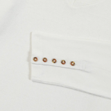 Tee-shirt Amaralon TBS Arctique détail des petits boutons décoratifs au poignet