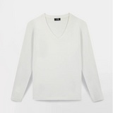 Tee-shirt maille femme Amaralon TBS Arctique avec col V et manches longues