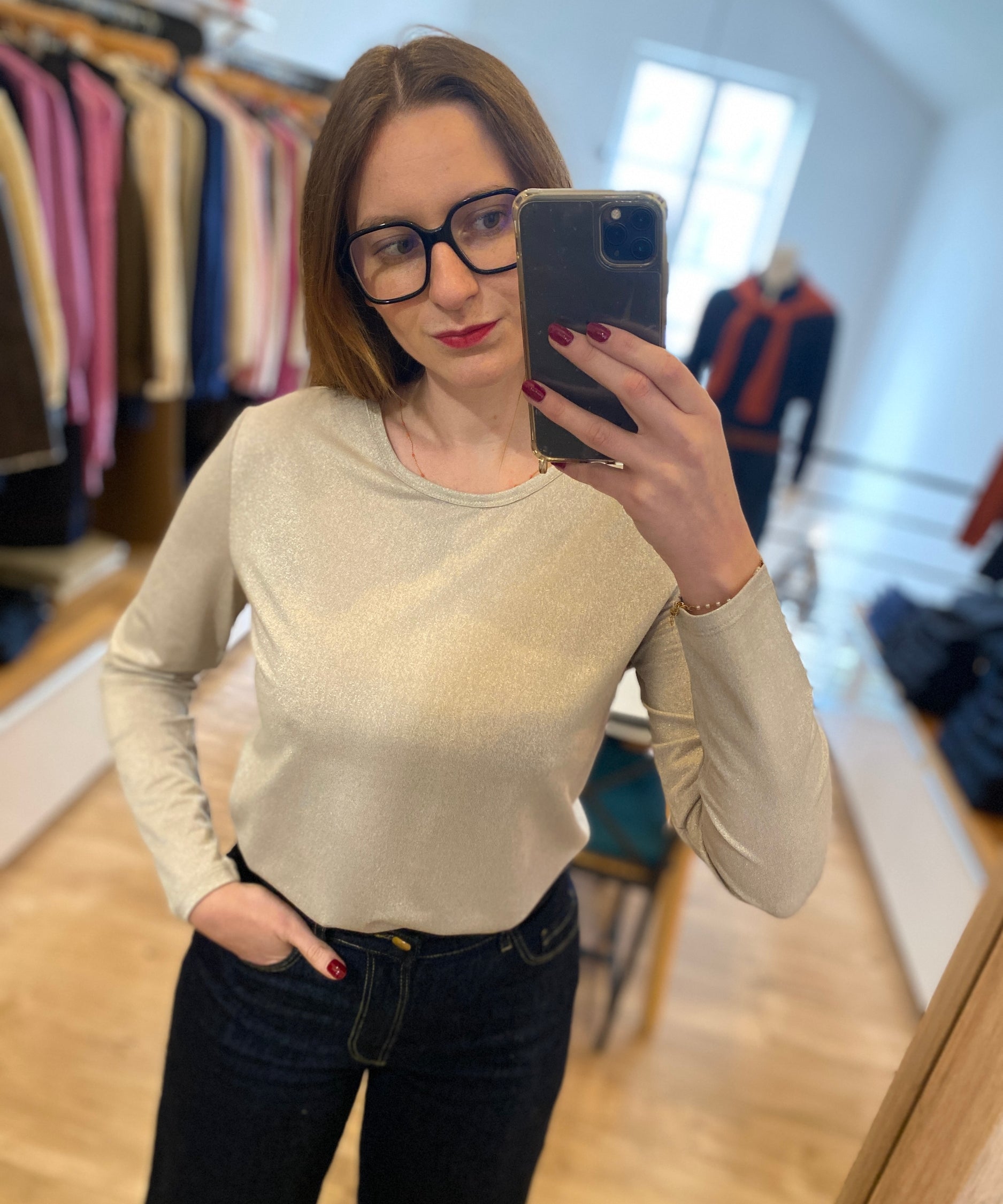 Tee-shirt Polesk - Sable - Sun Valley Femme