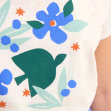 Tee-shirt manches courtes maxi oiseaux - Blanc cassé - I.Code