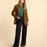 Tee-shirt maille col collerette - Vert nuit - I.Code