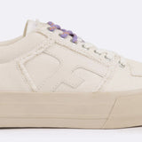 Baskets basses en coton Walnut - Blanches - FAGUO FEMME