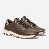 Tennis Femme Confort Cuir Marron Jazzrun - Camo choco + bronze - TBS femme