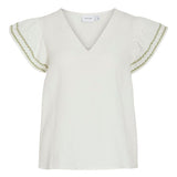 Chemise dentelle à manches longue Vitovan - Birch - VILA