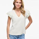 Chemise dentelle à manches longue Vitovan - Birch - VILA
