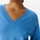 Top à manches mi-long Objthess - Bleu - OBJECT