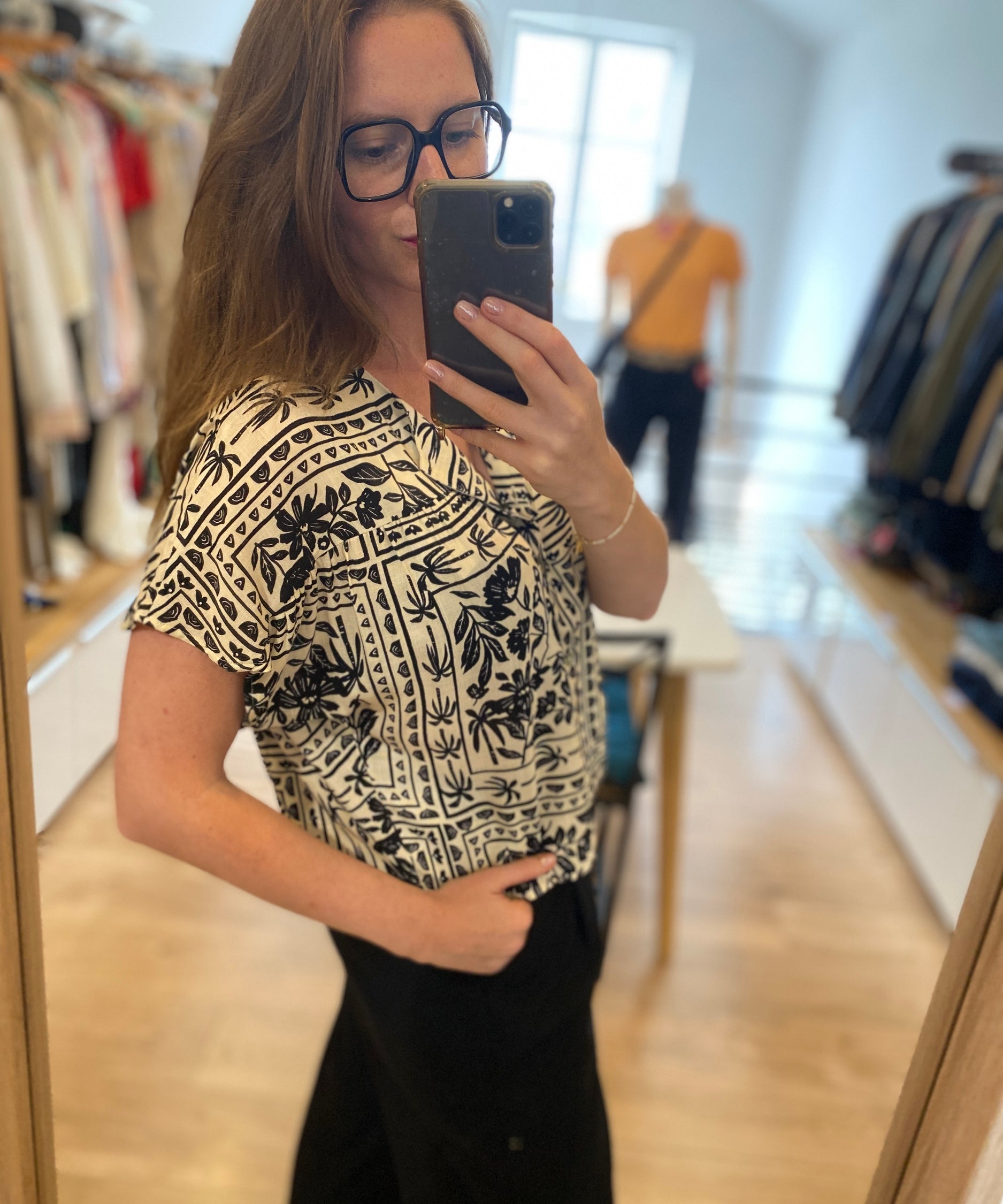 Top ample bandana - Ecru - I.CODE
