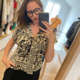 Top ample bandana - Ecru - I.CODE