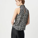 Top fluide chic fleuri - Noir - IKKS WOMEN