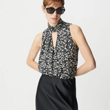 Top fluide chic fleuri - Noir - IKKS WOMEN