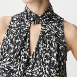 Top fluide chic fleuri - Noir - IKKS WOMEN