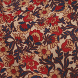 Top rouge imprimé fleuri manches plissées - Ecru - I.Code