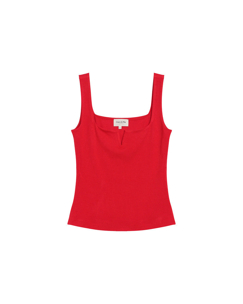 Haut Femme Sans Manches Col Carré Plissé – Taille L – Raphaël – Polyester