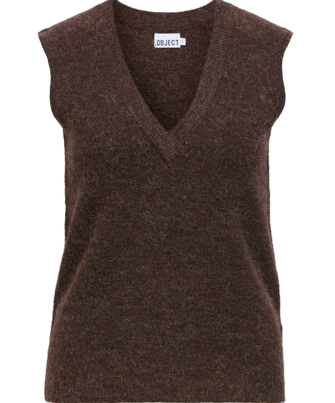 Gilet sans manches OBJDENISI OBJECT marron – vue produit de face