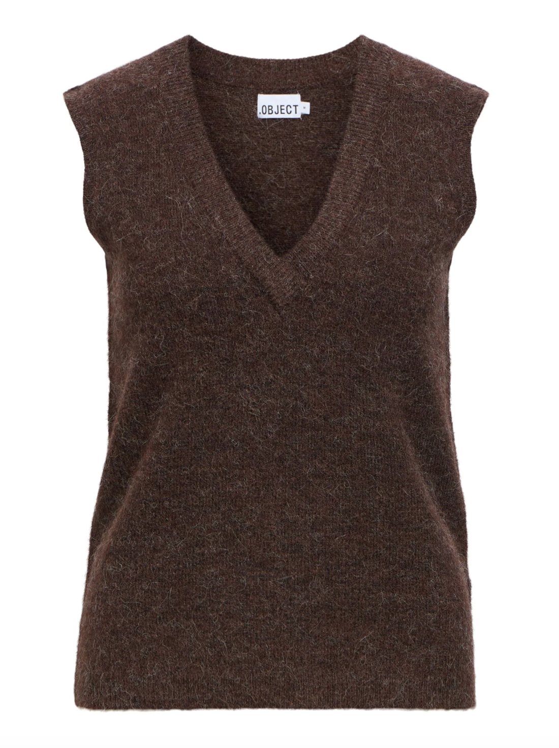 Gilet sans manches OBJDENISI OBJECT marron – vue produit de face