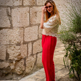 Pantalon Neale - Tomato - FABIENNE CHAPOT