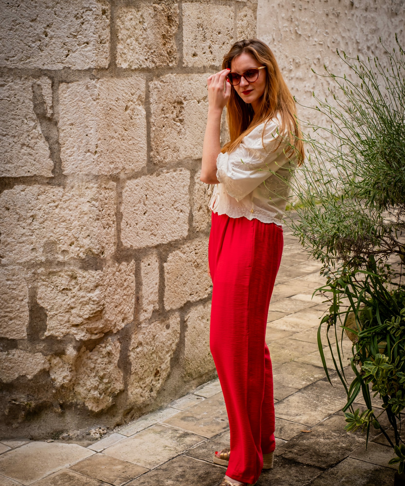 Pantalon Neale - Tomato - FABIENNE CHAPOT