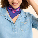 Top en jean esprit vareuse - Bleu - I.Code