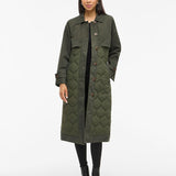 Trench long matelassé avec ceinture Visoftie - Deep depths - VILA