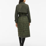Trench long matelassé avec ceinture Visoftie - Deep depths - VILA