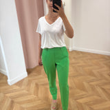 Pantalon tailleur slim Objlisa - Vibrant green - OBJECT