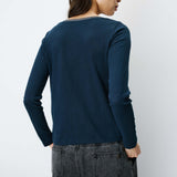 T-shirt ABRICOT GRACE & MILA marine – porté de dos