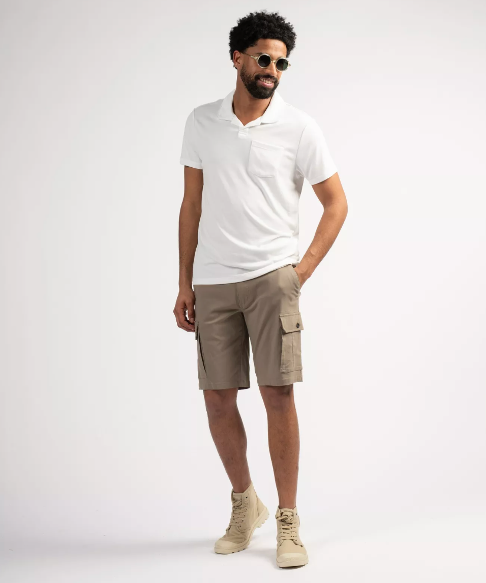 Polo homme uni Bahar - Blanc - Sun Valley homme