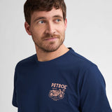 T-shirt à imprimé dorsal Bayfrontstone - Petrol Blue - PETROL INDUSTRIES HOMME