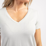 T-shirt effet pailleté femme Pageas - Ecru - Sun Valley femme