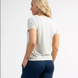 T-shirt effet pailleté femme Pageas - Ecru - Sun Valley femme