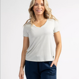 T-shirt effet pailleté femme Pageas - Ecru - Sun Valley femme