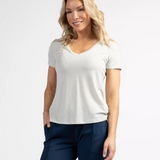 T-shirt effet pailleté femme Pageas - Ecru - Sun Valley femme