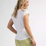 T-shirt uni femme Pikin - Ecru - Sun Valley femme
