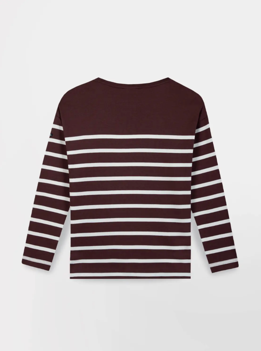 Marinière YANNATEE TBS brun et écru – vue produit de dos