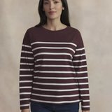Marinière YANNATEE TBS brun et écru – portée de face