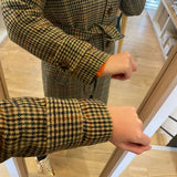 Manteau long à carreaux Evan - Taupe - SUNCOO
