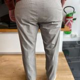 Pantalon slim à motif carreaux - Beige - IKKS MEN