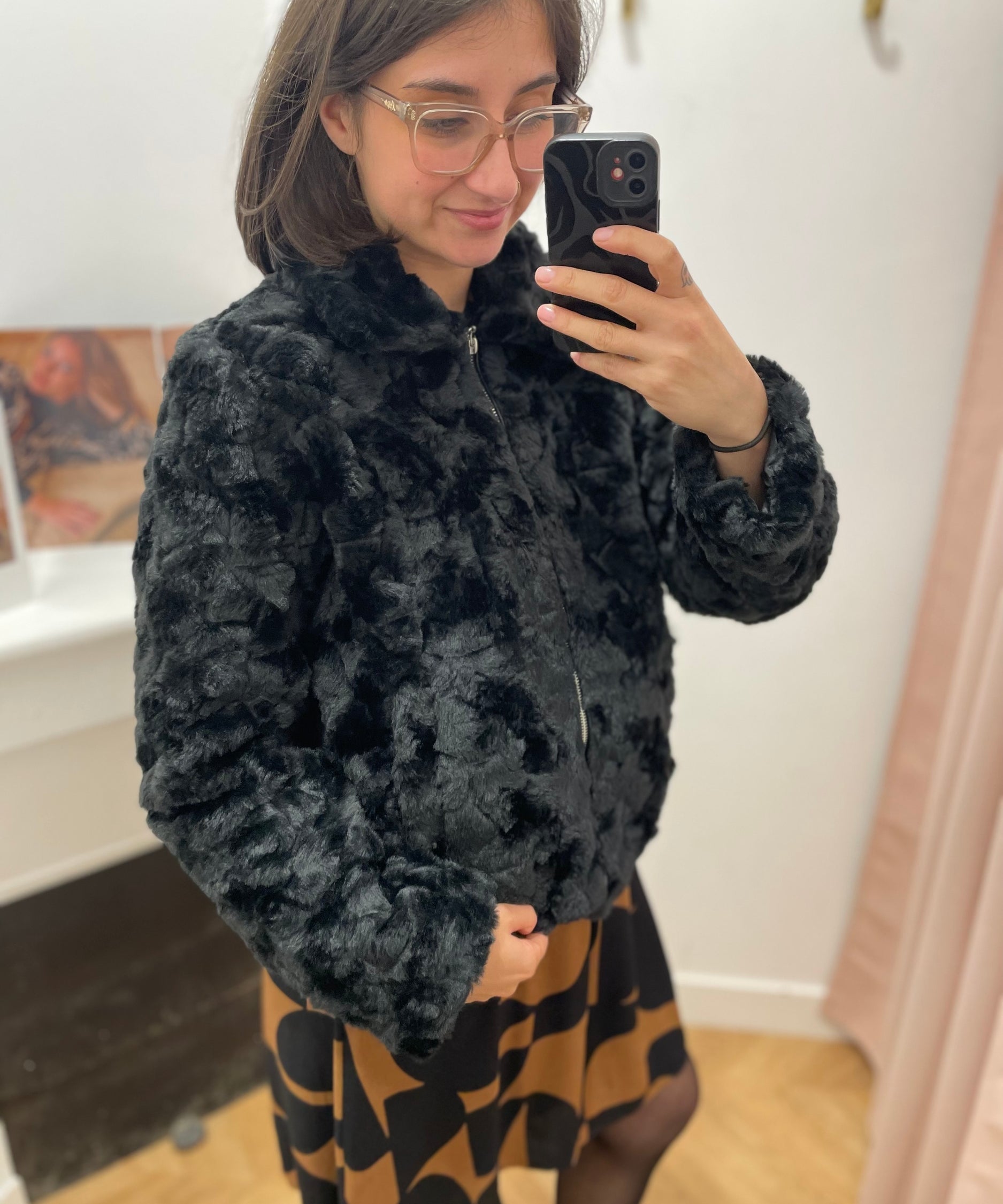 Veste à fermeture éclair Vidorte - Black Beauty - VILA