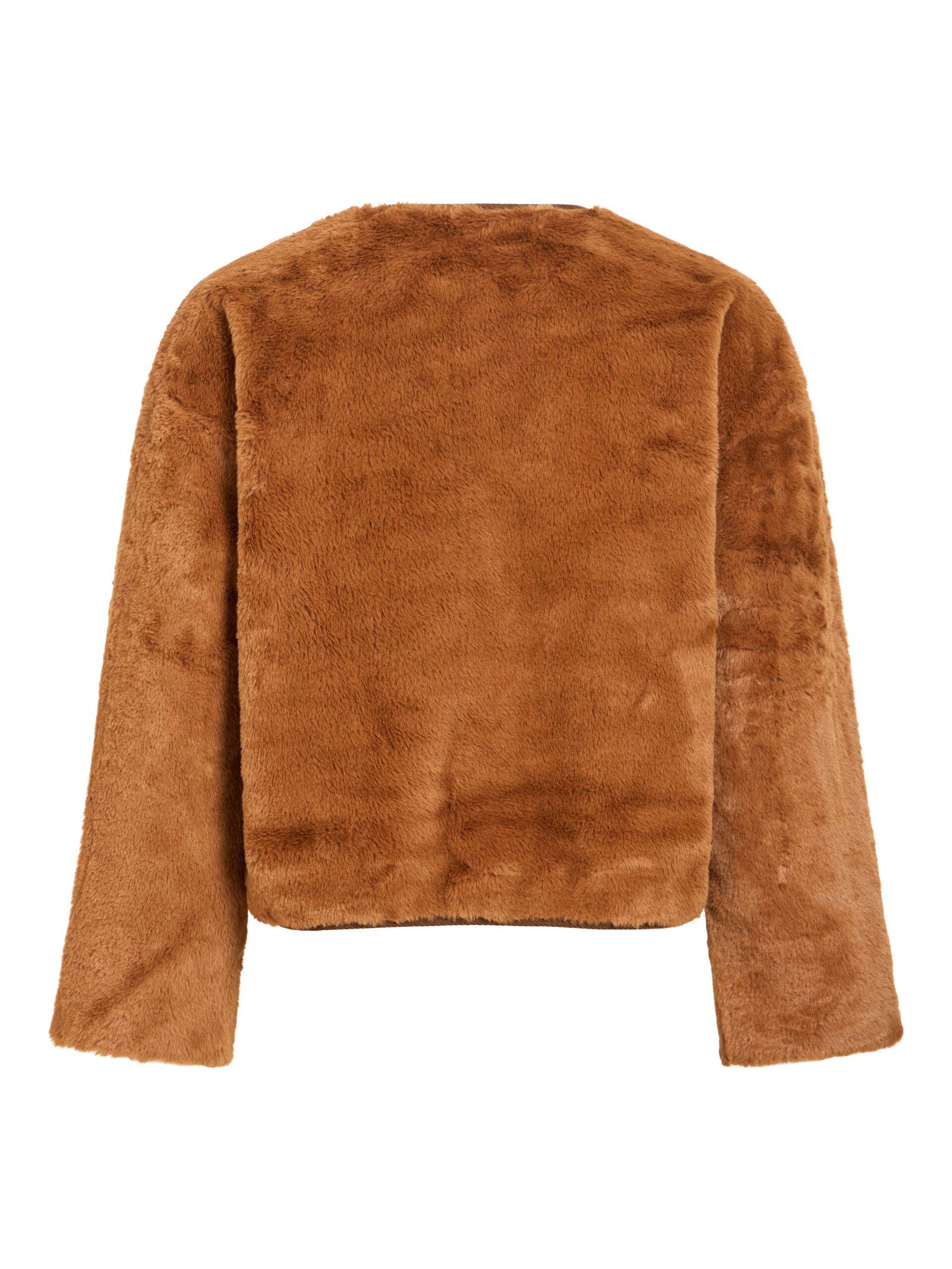 Veste effet fourrure VIAVO VILA Nuthatch – vue de dos