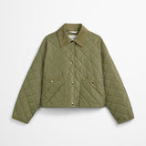 Veste canvas matelassée - Vert armée - MARC'O POLO FEMME