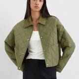 Veste canvas matelassée - Vert armée - MARC'O POLO FEMME