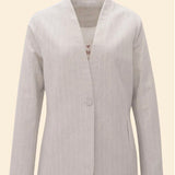 Veste de costume rayures tennis - Gris chiné - I.Code