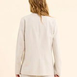 Veste de costume rayures tennis - Gris chiné - I.Code