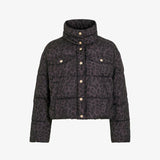 Veste courte matelassée léopard Vipuff - Noir - VILA