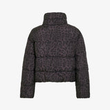 Veste courte matelassée léopard Vipuff - Noir - VILA