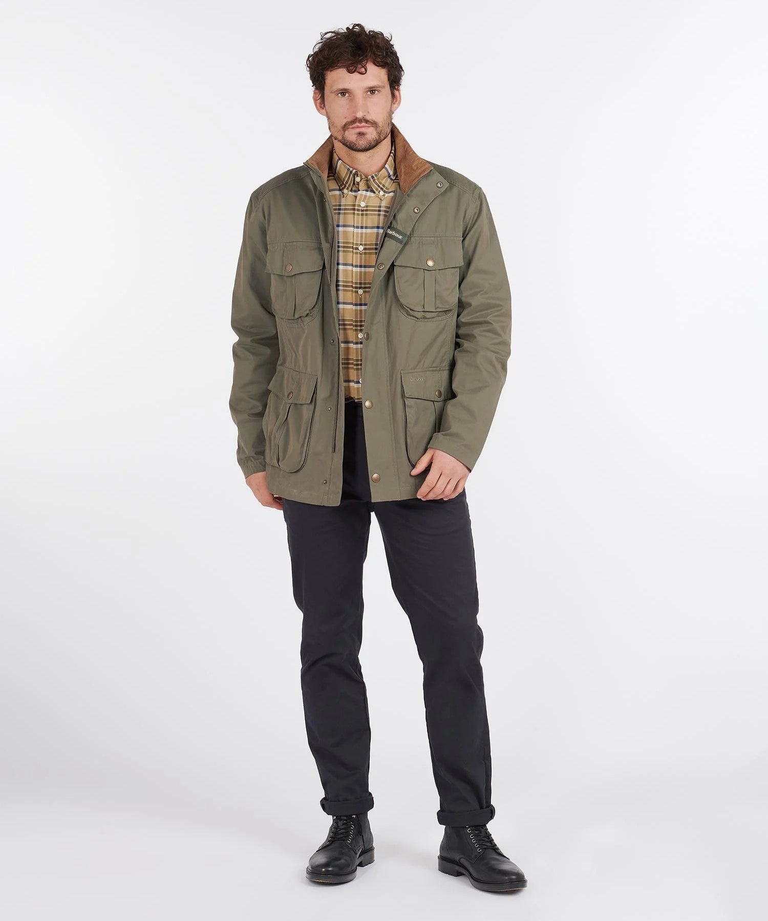 Veste de campagne Sanderling - vert Fern - BARBOUR HOMME