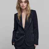 Veste de costume Jacquard - Noire - IKKS WOMEN