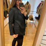 Fitted hooded blazer - Anthracite grey - IKKS WOMEN